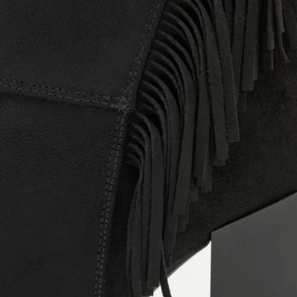 Kaiya Black Fringe Boots - Picture 4 of 8